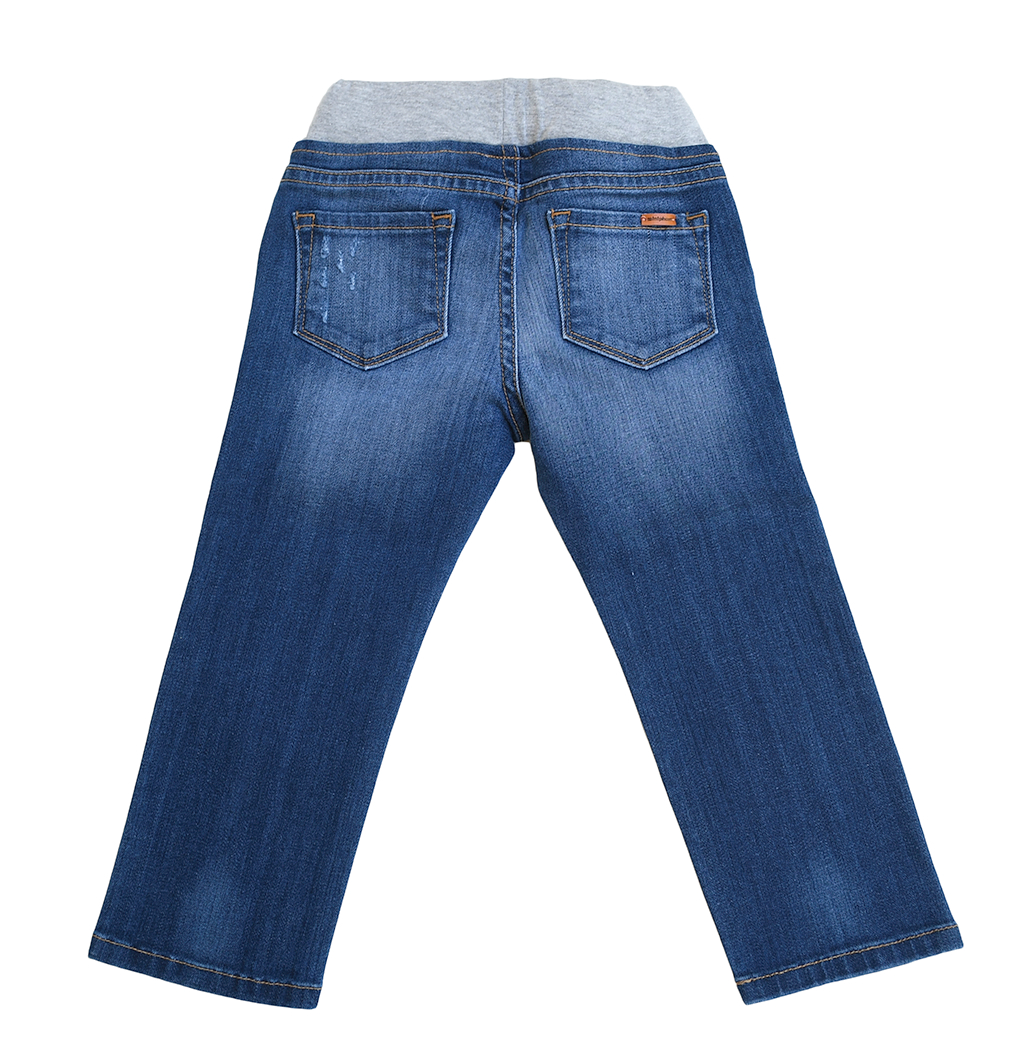 Distressed Dip Jeans