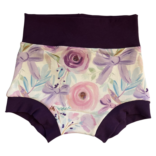 purple bow shorties