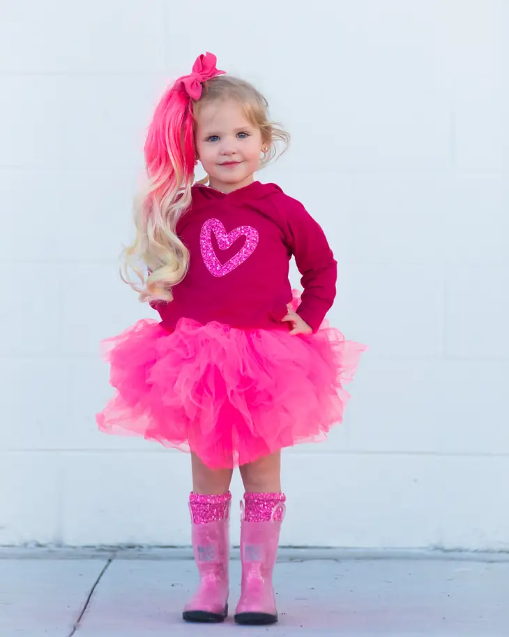 Pink Heart Hoodie