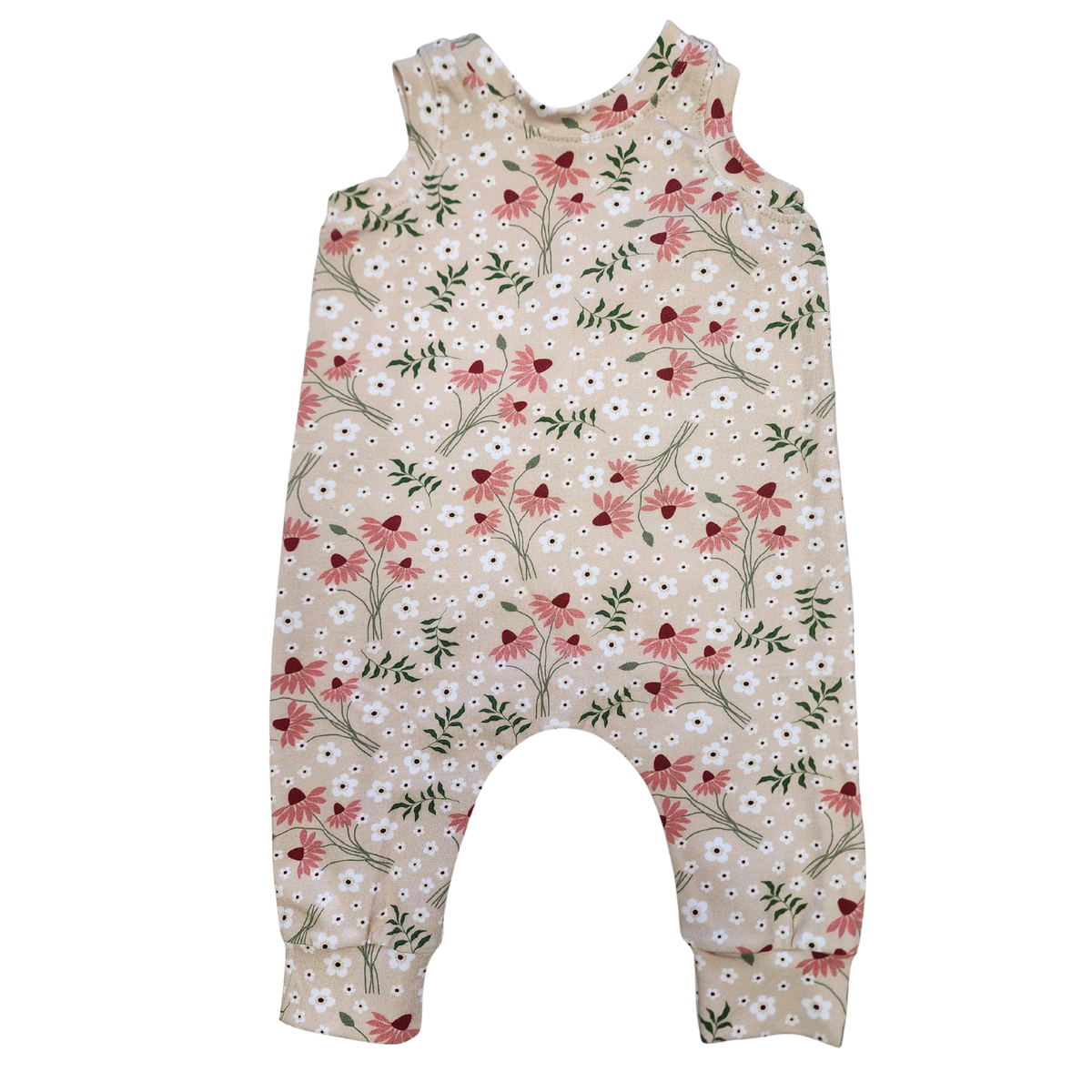 Tan Flower Romper