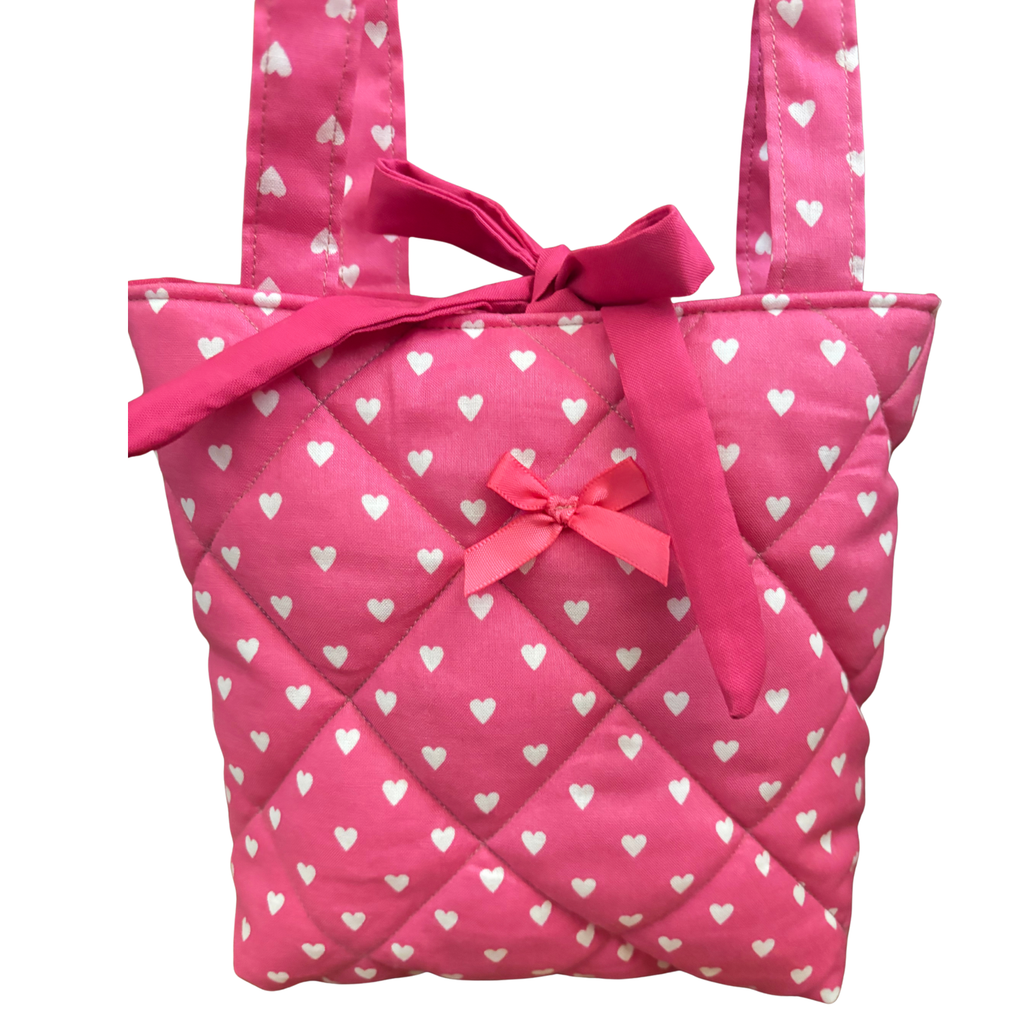 Pink Hearts Little Tote