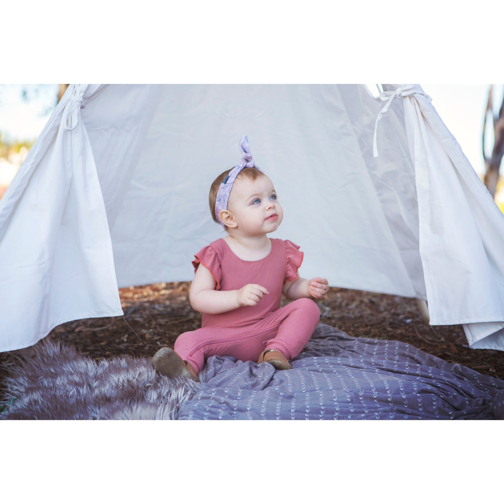 Pink Flutter Romper